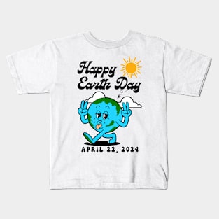 Funny Happy Earth Day 2024 Kids T-Shirt